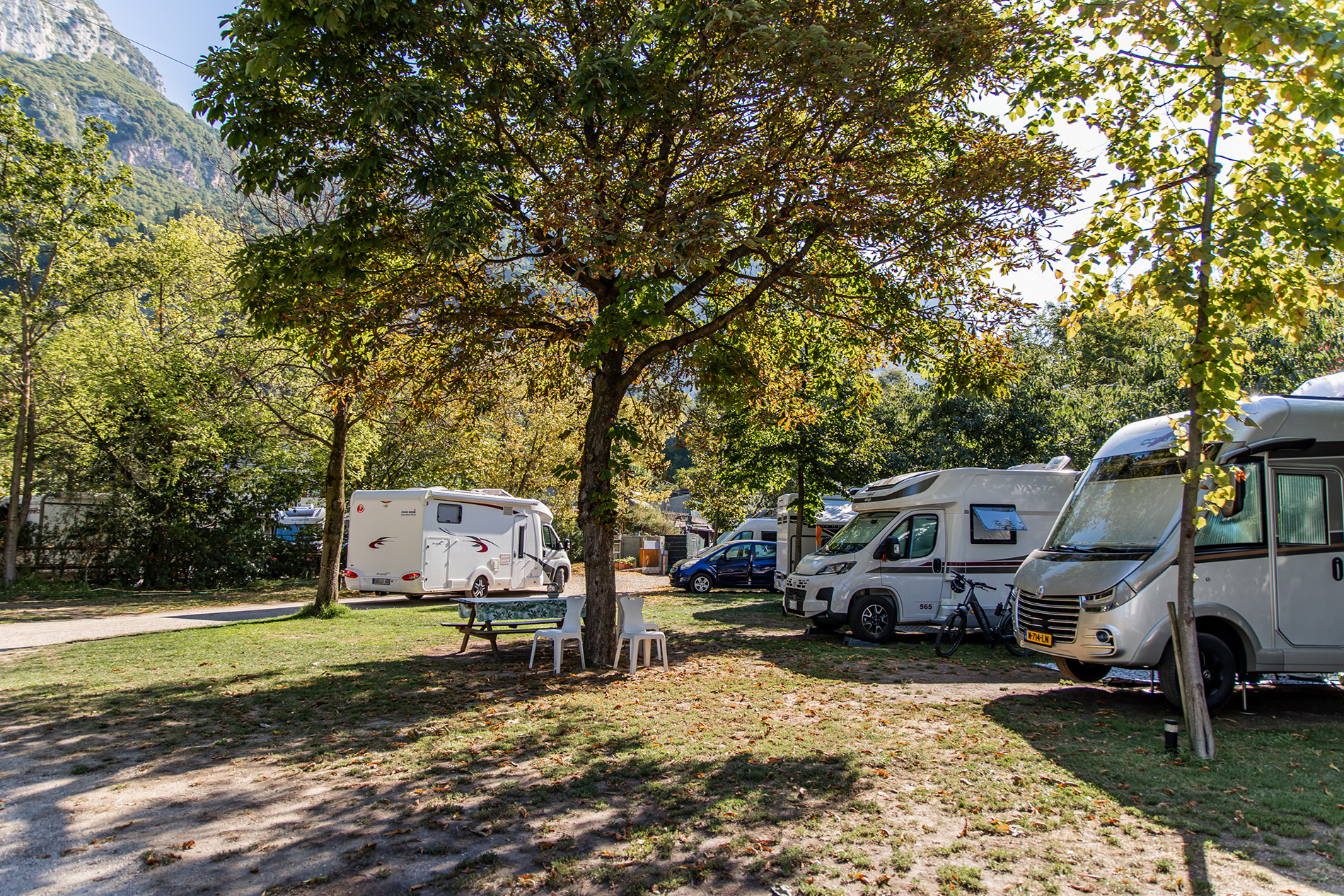 Camping Grumèl tra gli olivi a Nago